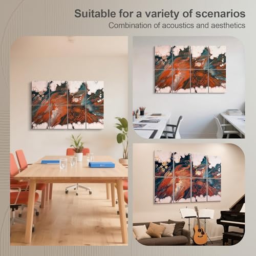 UMIACOUSTICS 8 Pcs 0.7Inch Thick Art Acoustic Panels, Total 47.2” x 31.5” - Image 7