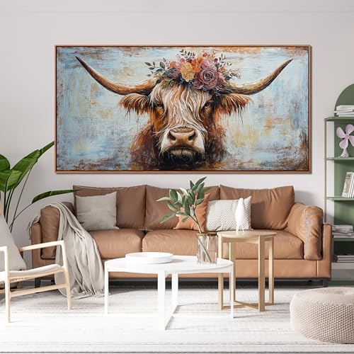 Canvas Wall Art Decor Canvas Art Wall Decor Highland Cow Wall Art Prints Wall - Image 6