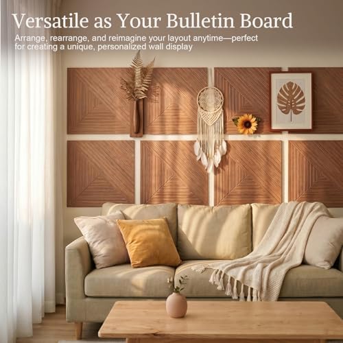 Acoustic Wall Panels, 8 Piece 23.62" X 23.62" Peel and Stick Wall Panels - Image 5