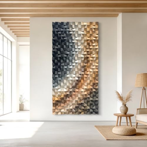 LIUZEYUE Geometric Wood Wall Decor by Unknown