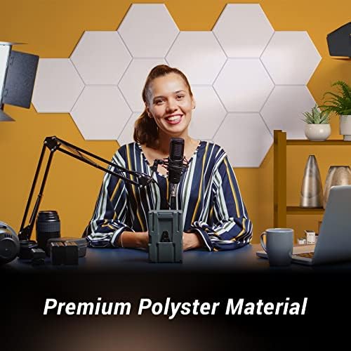 TONOR 36 Pack High Density Hexagon Acoustic Panels - Image 2