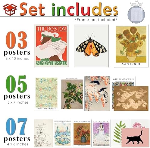 15PCS Unframed Vintage Eclectic Maximalist Art - Image 2