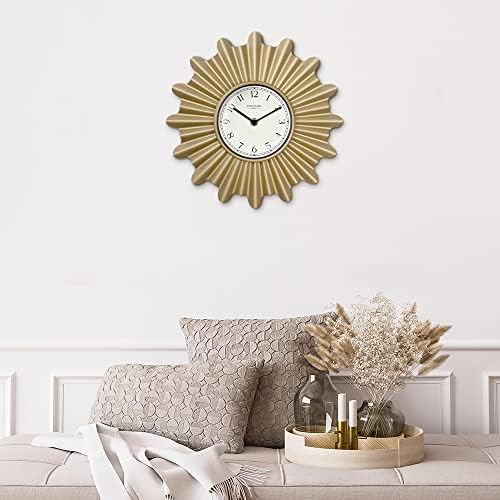 12" Mid Century Modern Starburst Wall Clock - Image 5
