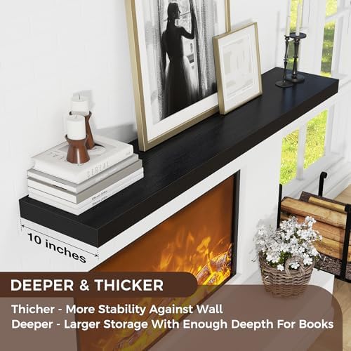 55" Wide x 10" Deep Floating Shelves - Image 4