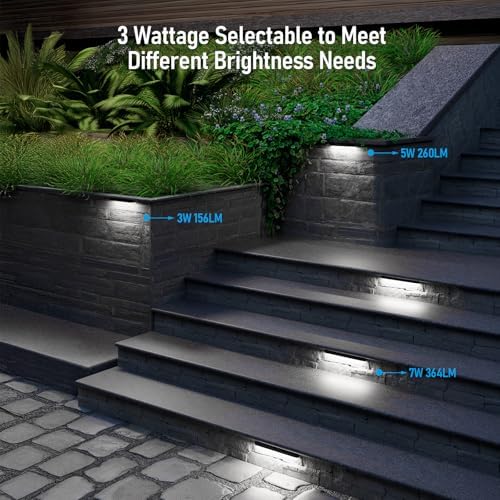 LEONLITE 8-Pack 12 Inch LED Hardscape Lighting, 5000K Daylight - Image 2