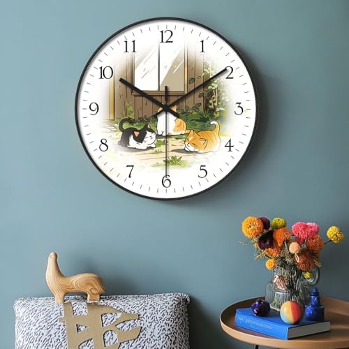 8 inch Decorative Wall Clock Battery Operated - Image 2