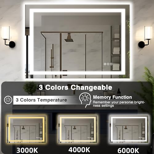 EchosLife 48"x36" LED Bathroom Mirrors - Image 4