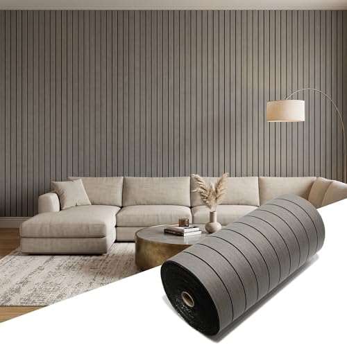Peel and Stick Faux Wood Slat Wall Panels, 3D Wood Grain Wallpaper by premiumqualitypeelandsticktile