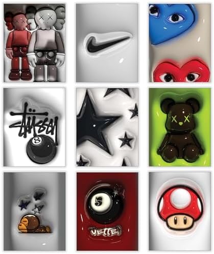 Hypebeast Posters Trendy Wall Decor Sneakerhead Room Decor by CREAARO