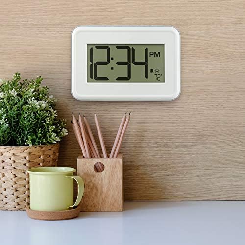 La Crosse Technology 513-113W Digital White Wall Clock - Image 7