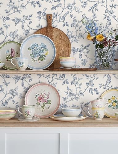 Orainege Vintage Peel and Stick Wallpaper Floral Birds Wallpaper - Image 4