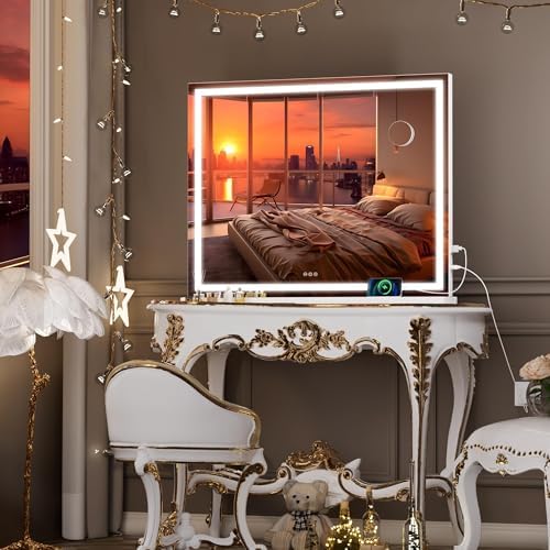 Hasipu Vanity Mirror with Lights, Lighted Makeup Mirror with Dimmable 3 Modes - Image 6