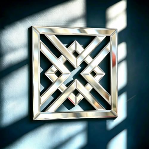 QMDECOR 12x12 Inch Geometric Wall Mirror - Image 6