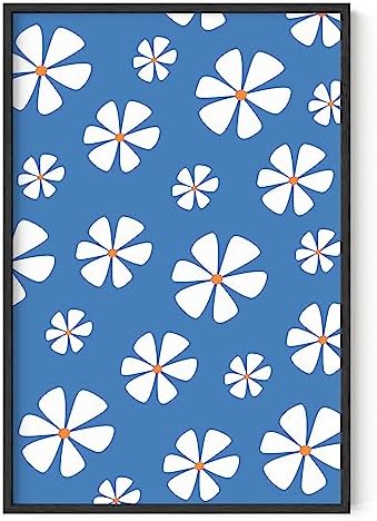 HAUS AND HUES Daisy Flower Wall Art by HausandHuesArtPrints
