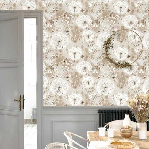 Nukofal Floral Peel and Stick Wallpaper Dandelion - Image 3