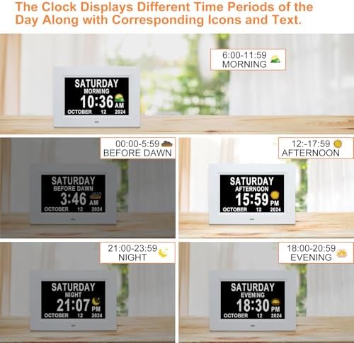 SSINI Digital Calendar Dementia Alarm Clock - Image 6