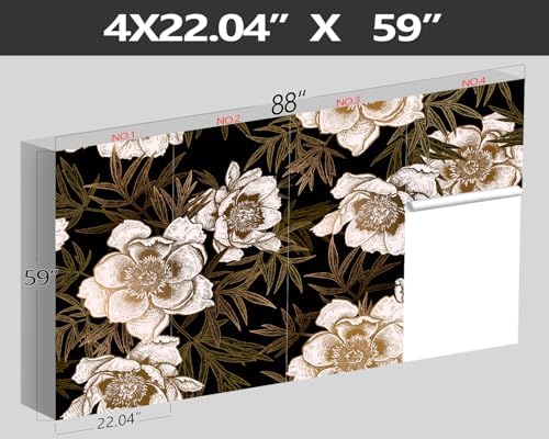 XMPMBM-Peony Floral Fabric Wallpaper Living Room Bedroom Bathroom wall Mural-W - Image 4