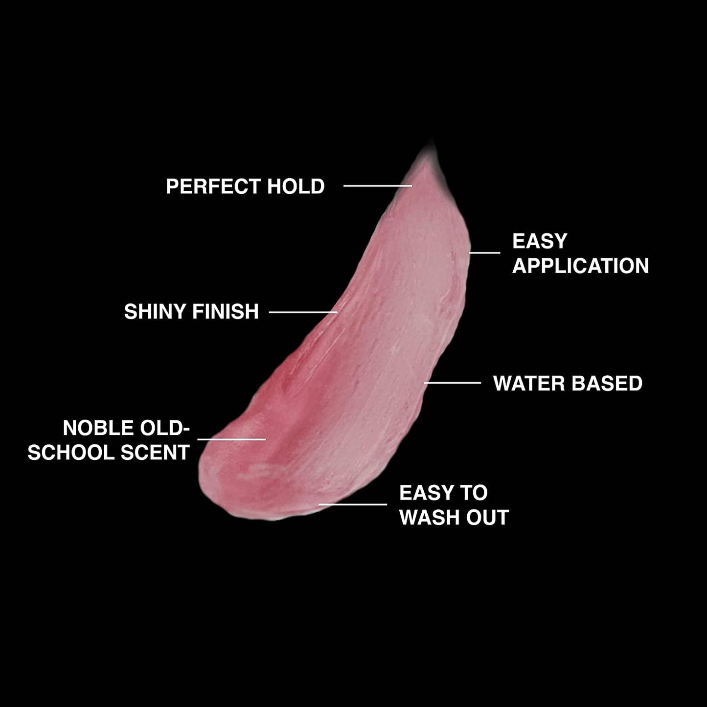 Charlemagne Original Pomade for Men – Strong Hold, 100 ml, Cherry-Oud Scent – Mens Hair Pomade Styling Cream – Water-Based, Made in Germany