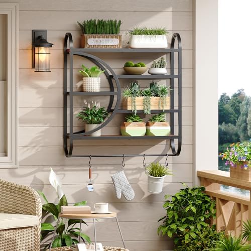 HOOBRO Gaming Floating Shelves for Wall, 28.9" LED Wall Shelf, Display Rack - Image 4