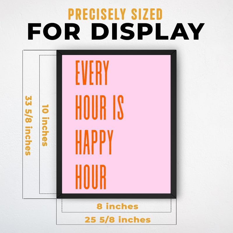 InkFlow Posters Every Hour Happy Hour Canvas Poster - Image 3