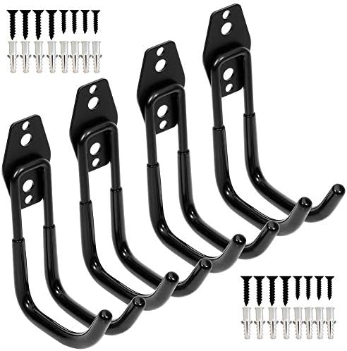 Heavy Duty Garage Storage Utility Double Hooks, Wall Mount Tool Holder Organizer by Yisunnan