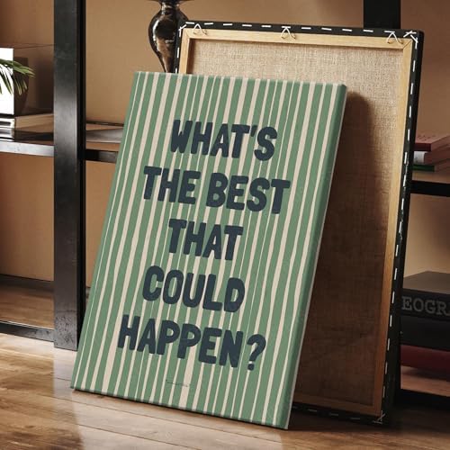 What's The Best That Could Happen Poster Canvas, Uplifting Quote Inspirational - Image 4
