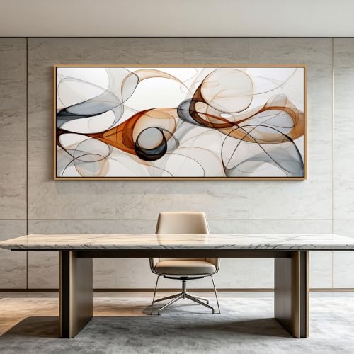 KLAKLA Framed Oversized Abstract Wall Art - Image 3