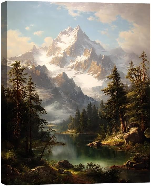 Serene Landscape Canvas Wall Art by Unknown