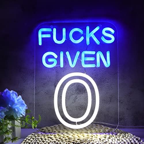 Zero Funks Given Neon Signs for Wall Decor Neon Lights for Bedroom Led Signs by JFLLamp