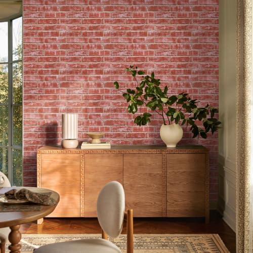 COMSTICKC 3D Peel and Stick Faux Brick Wall Stickers, Ultra-Light - Image 2