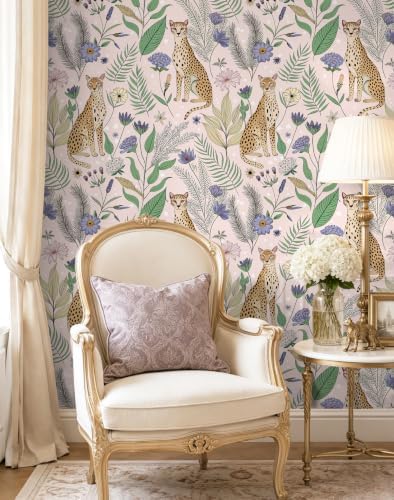 Floralplus Wallpaper Peel and Stick Vintage Pink Floral Wallpaper - Image 6