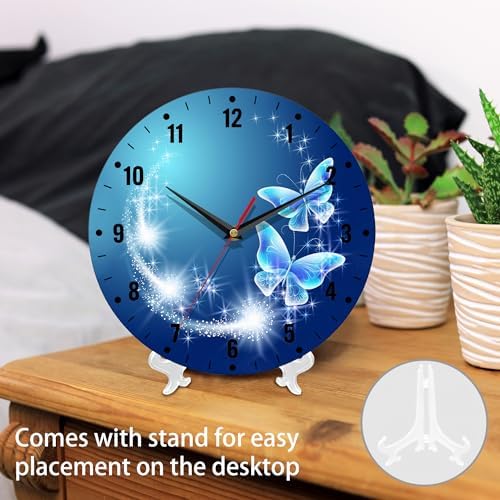 SPUNKER Wall Clock, Stars Clocks 10 Inch Silent Non-Ticking Wall Battery - Image 3