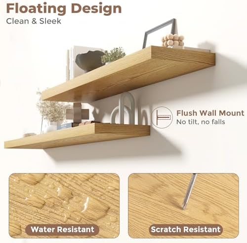 72 Inch Floating Shelves for Wall - Image 3