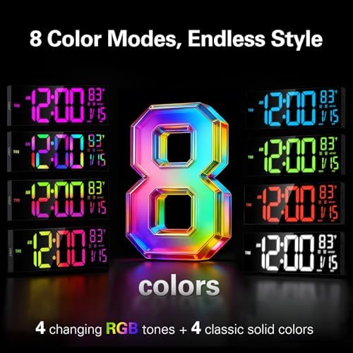 JALL 16" Large Digital Wall Clock - Image 3
