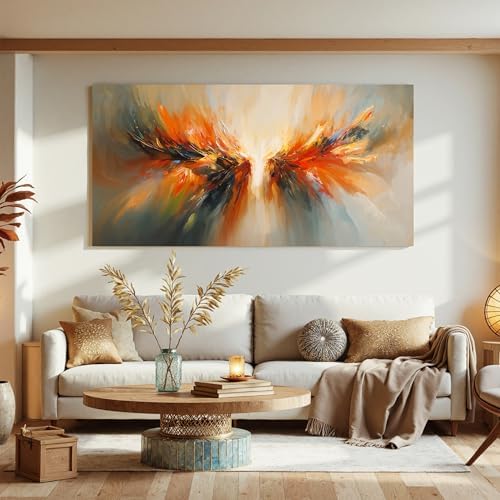 Modern Abstract Wings Canvas Wall Art Decor - Image 5