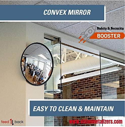18" Outdoor Acrylic Round Convex Mirror, Security Mirror - Image 5
