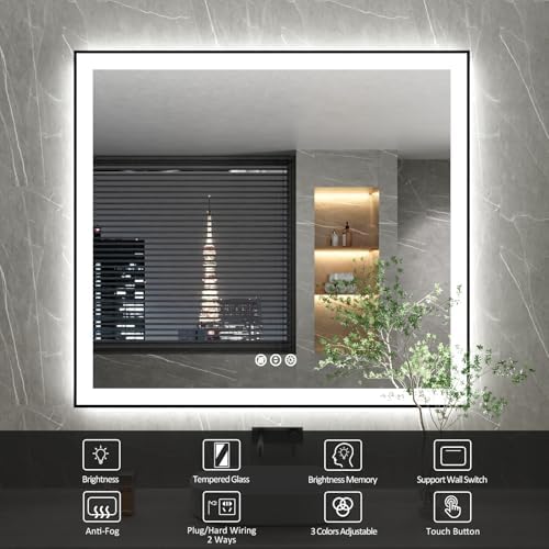 40x36 Inch LED Bathroom Mirror - Image 2