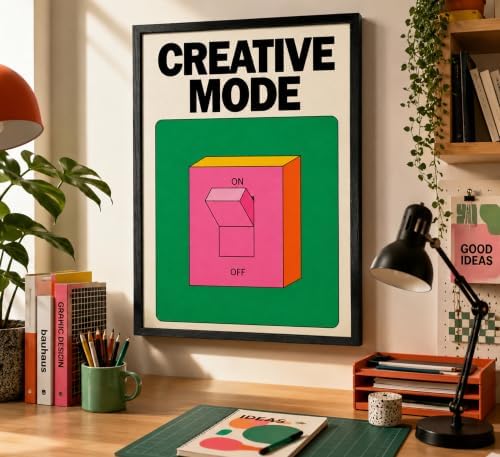 BaiSntg Creative Mode Canvas Wall Art, Fun Office Picture Wall Decor - Image 5
