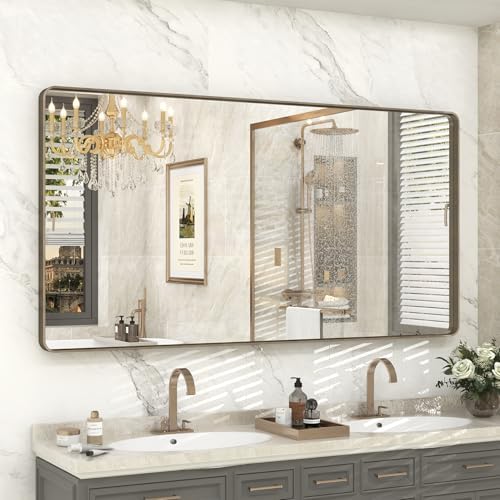 60x30 Inch Bronze Bathroom Mirror by CHARMOR