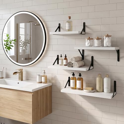 YGEOMER 4 Different Sizes Floating Shelves - Image 7