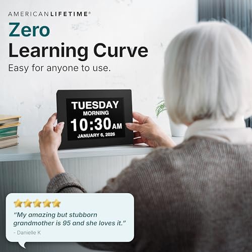 American Lifetime New 2026 Dementia Clock Large - Image 6