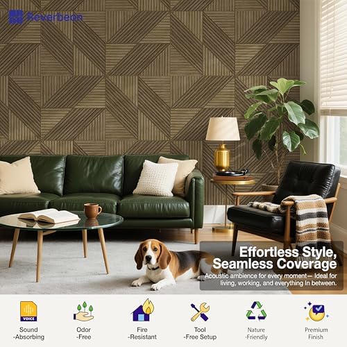 Acoustic Wall Panels, Decorative Sound Absorbing Panels, 6 Pack - Image 6