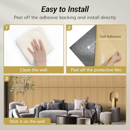TONOR Large Acoustic Panels Self Adhesive-4 Pack 47.2" X 23.6" X 0.35" - Image 5