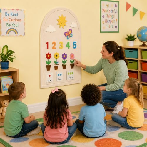 Large Arched Felt Bulletin Board, Sized 36" x 24" - Image 4