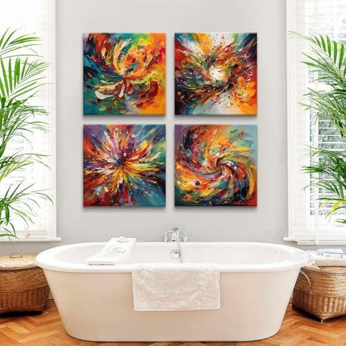 Colorful Abstract Wall Art Fantasy Splash Liquid Picture Wall Decor Graffiti - Image 2