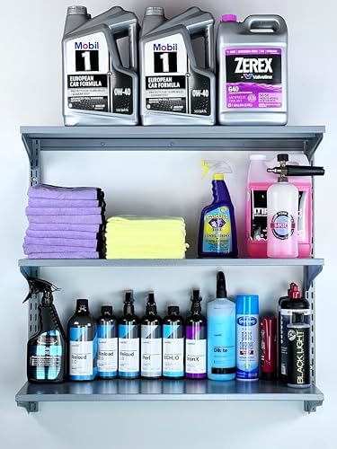 Triton Products Wall Mount Shelving Unit W/ 3 Steel Shelves & Mounting Hardware - Image 5