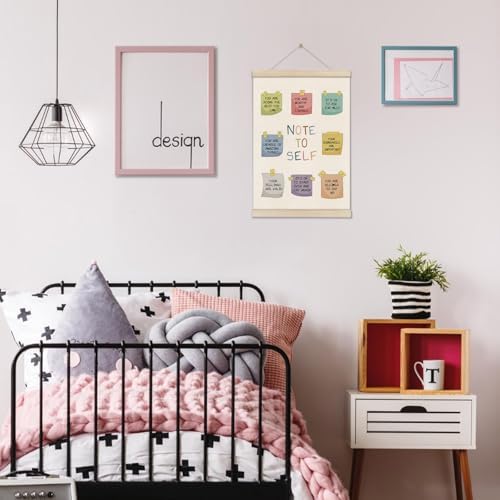 DOI-LANEE Note to Self Inspirational Mental Health Posters Hanger Frame - Image 4