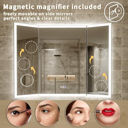 48x36 Trifold Bathroom Mirror - Image 4
