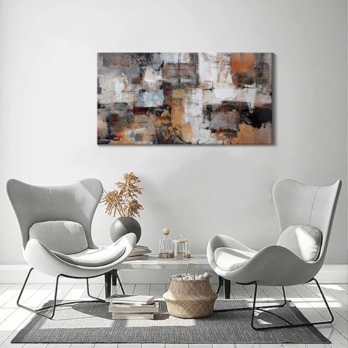 Pogusmavi Abstract Canvas Wall Art, Modern Minimalist Painting, Framed Wall Art - Image 2