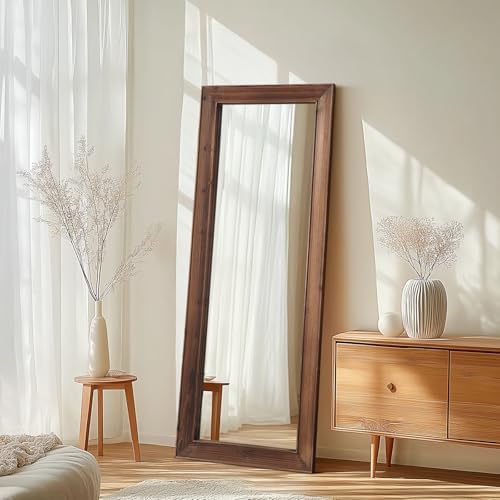 MirrMuse Rustic Floor Full Length Mirror Wood Frame by MirrMuse